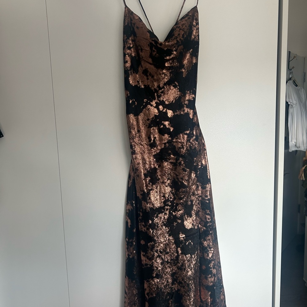 Astr Black & Rose Gold Dress - Picture 3 of 10